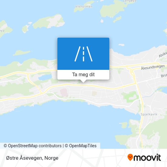 Østre Åsevegen kart