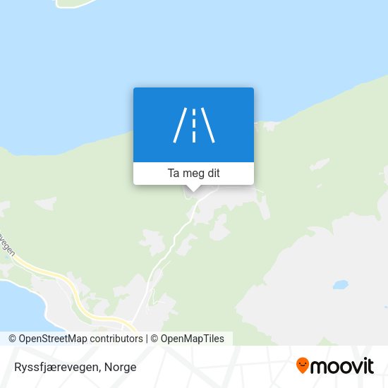 Ryssfjærevegen kart