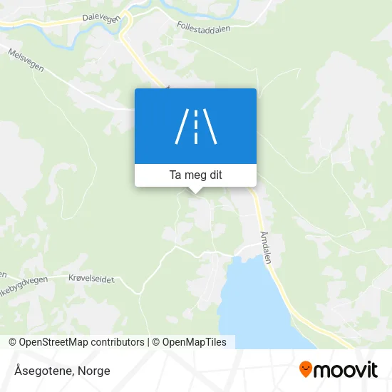 Åsegotene kart