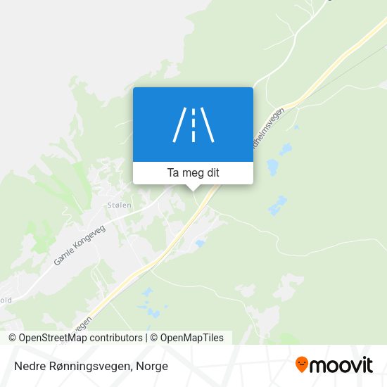 Nedre Rønningsvegen kart