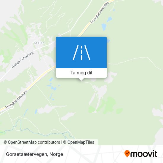 Gorsetsætervegen kart
