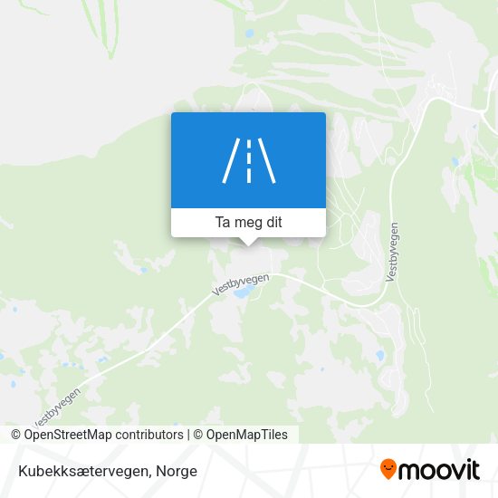Kubekksætervegen kart