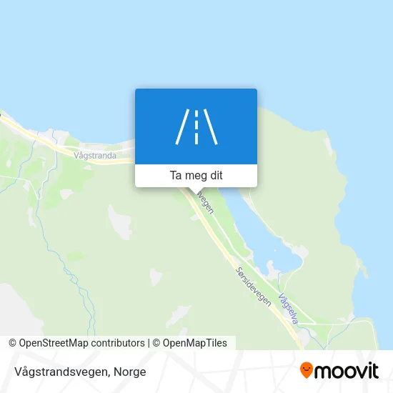 Vågstrandsvegen kart