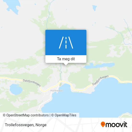 Trollefossvegen kart