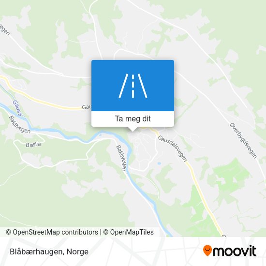 Blåbærhaugen kart