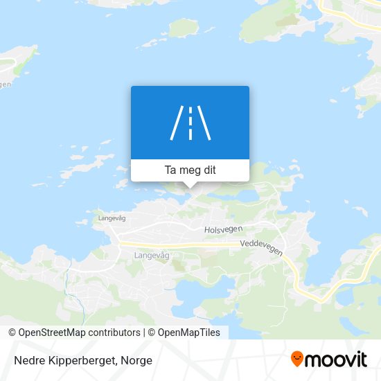 Nedre Kipperberget kart