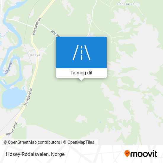 Høsøy-Rødalsveien kart