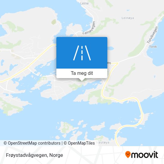 Frøystadvågvegen kart