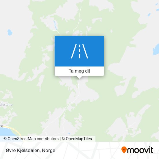 Øvre Kjølsdalen kart