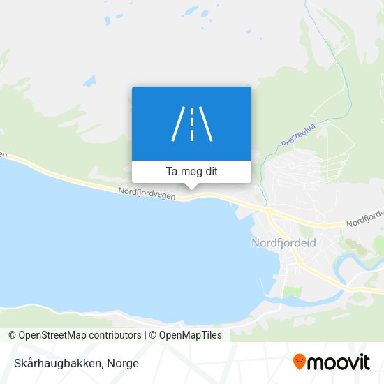 Skårhaugbakken kart