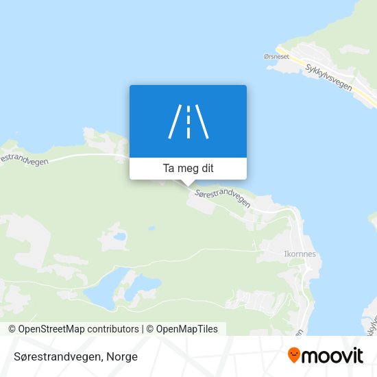 Sørestrandvegen kart