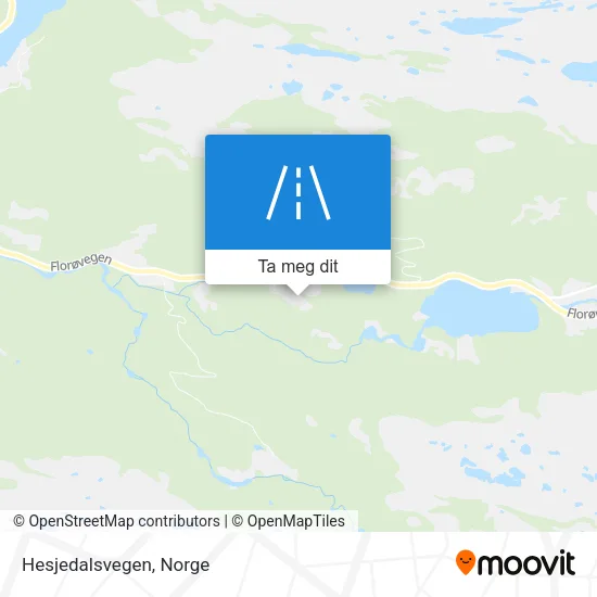 Hesjedalsvegen kart