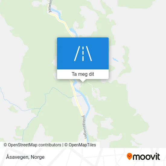 Åsavegen kart
