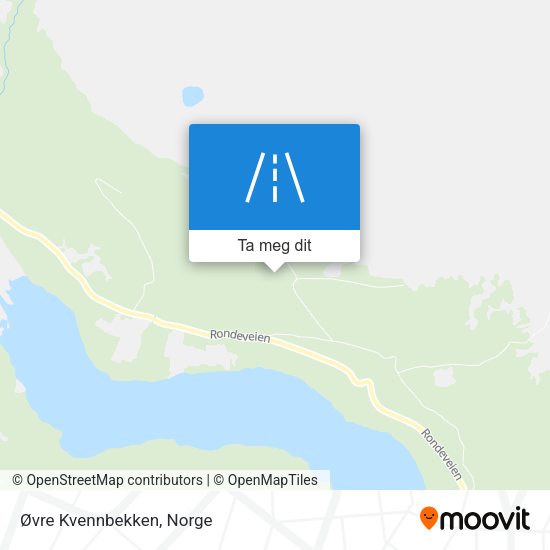 Øvre Kvennbekken kart