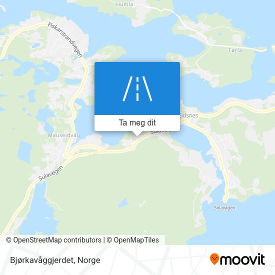 Bjørkavåggjerdet kart