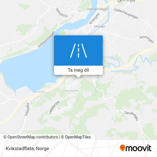 Kvikstadflata kart
