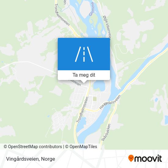 Vingårdsveien kart