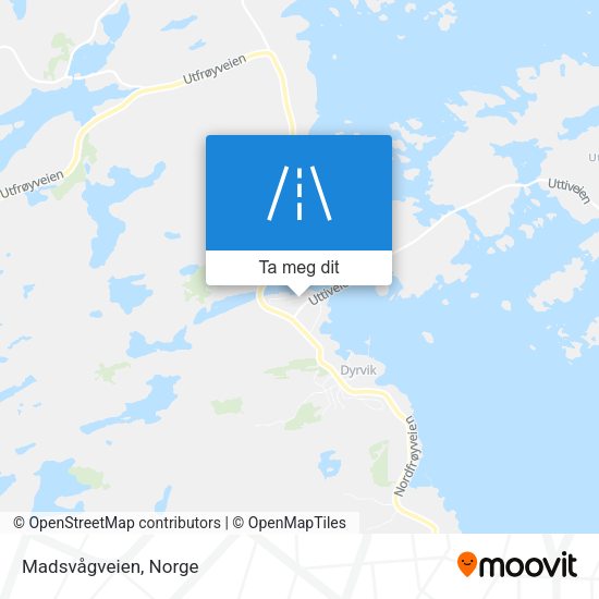 Madsvågveien kart