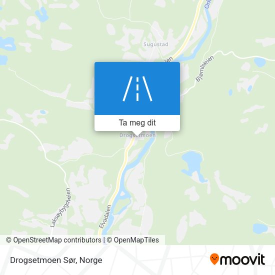 Drogsetmoen Sør kart
