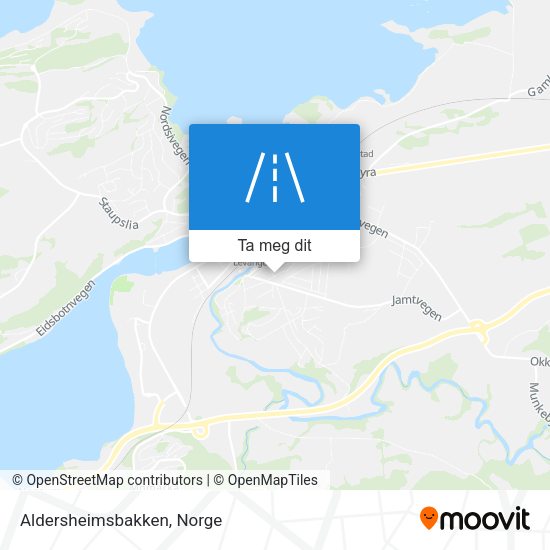Aldersheimsbakken kart