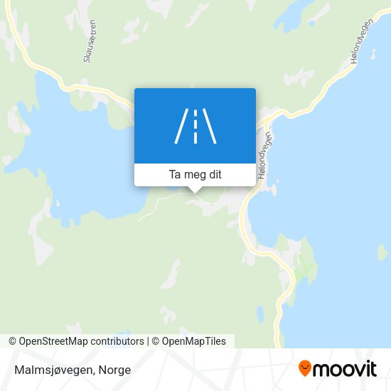 Malmsjøvegen kart