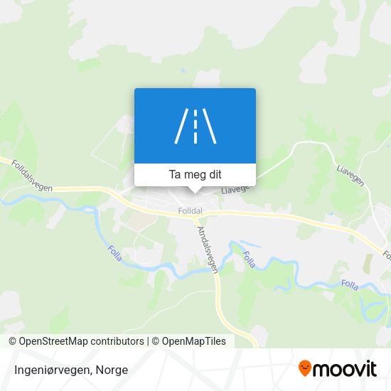 Ingeniørvegen kart
