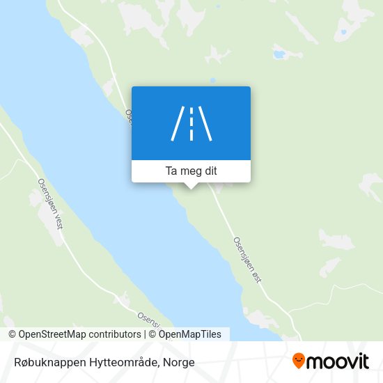 Røbuknappen Hytteområde kart