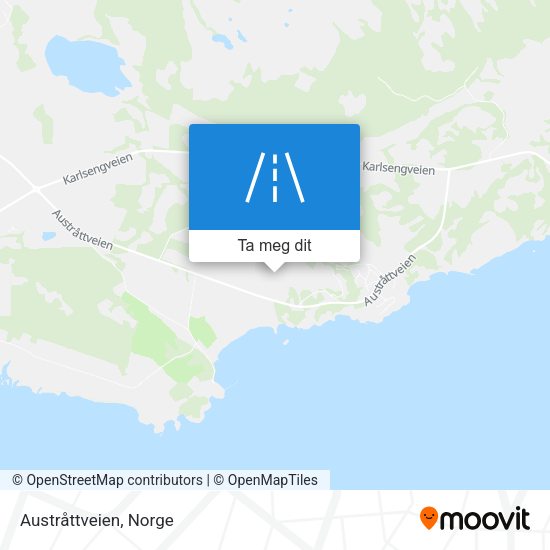 Austråttveien kart