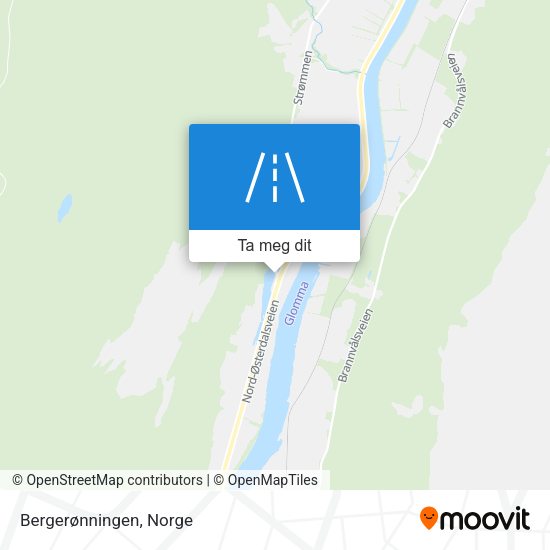Bergerønningen kart