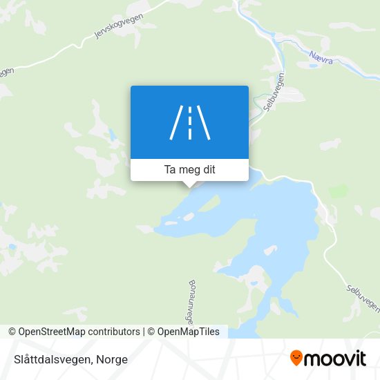 Slåttdalsvegen kart