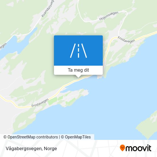Vågabergsvegen kart