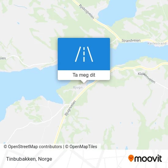 Tinbubakken kart
