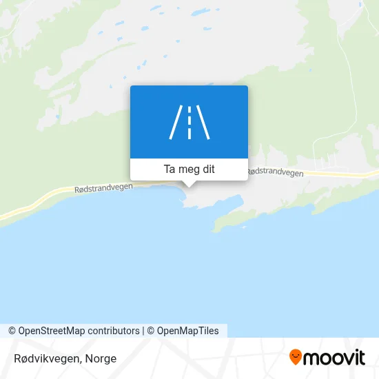Rødvikvegen kart