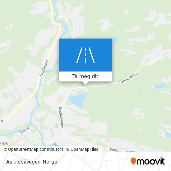 Askildsåvegen kart