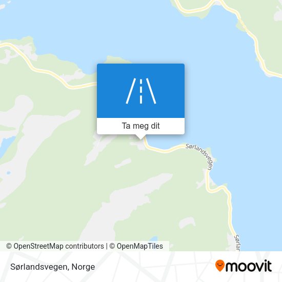 Sørlandsvegen kart
