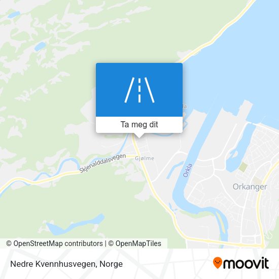 Nedre Kvennhusvegen kart