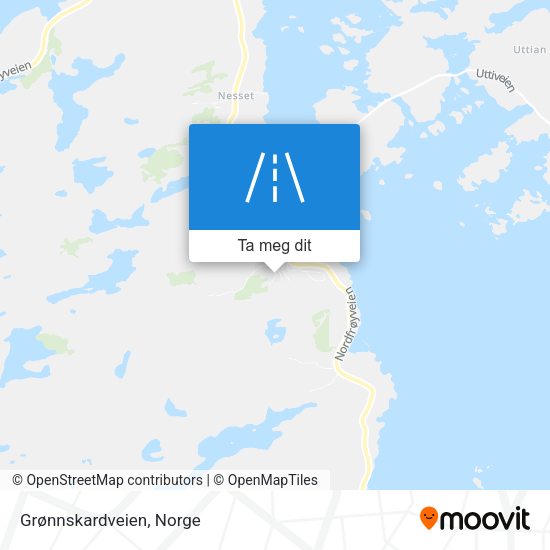 Grønnskardveien kart