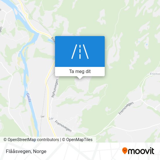 Flååsvegen kart