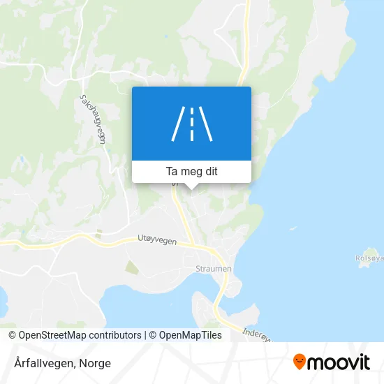 Årfallvegen kart