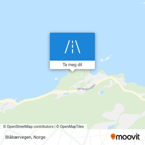 Blåbærvegen kart