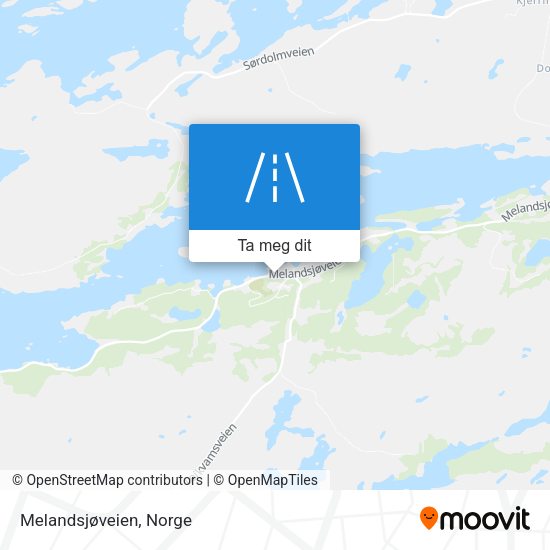Melandsjøveien kart