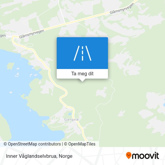 Inner Våglandselvbrua kart
