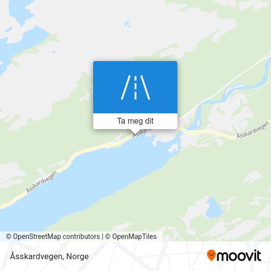 Åsskardvegen kart