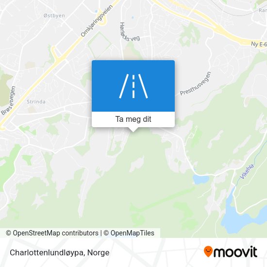 Charlottenlundløypa kart