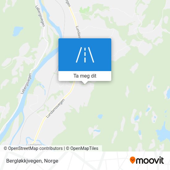 Bergløkkjvegen kart