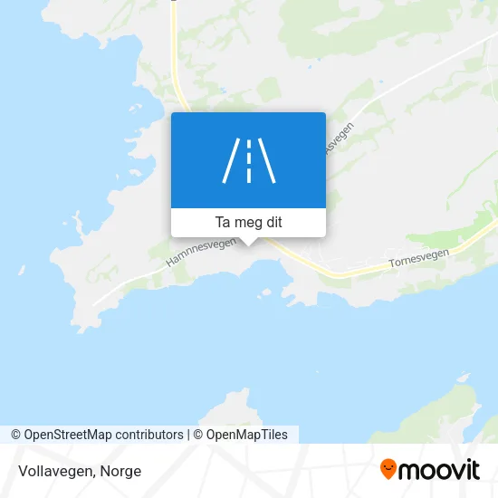 Vollavegen kart