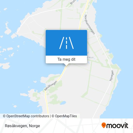 Røsåkvegen kart