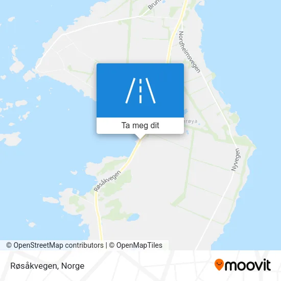 Røsåkvegen kart