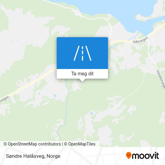 Søndre Halåsveg kart