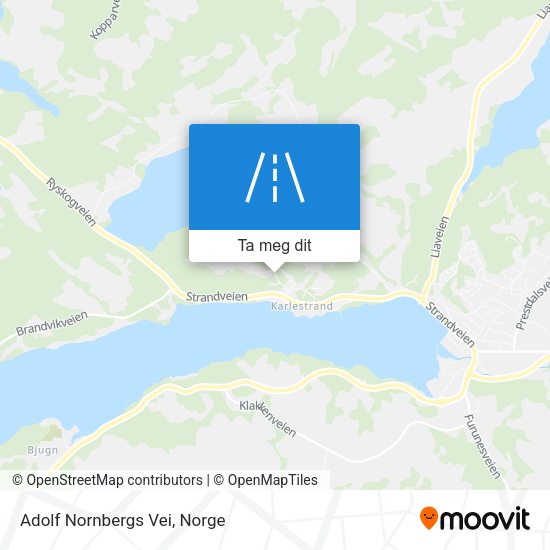 Adolf Nornbergs Vei kart